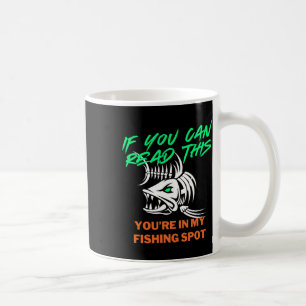 Mug Si vous pouvez lire mon endroit de pêche Hommes Bl