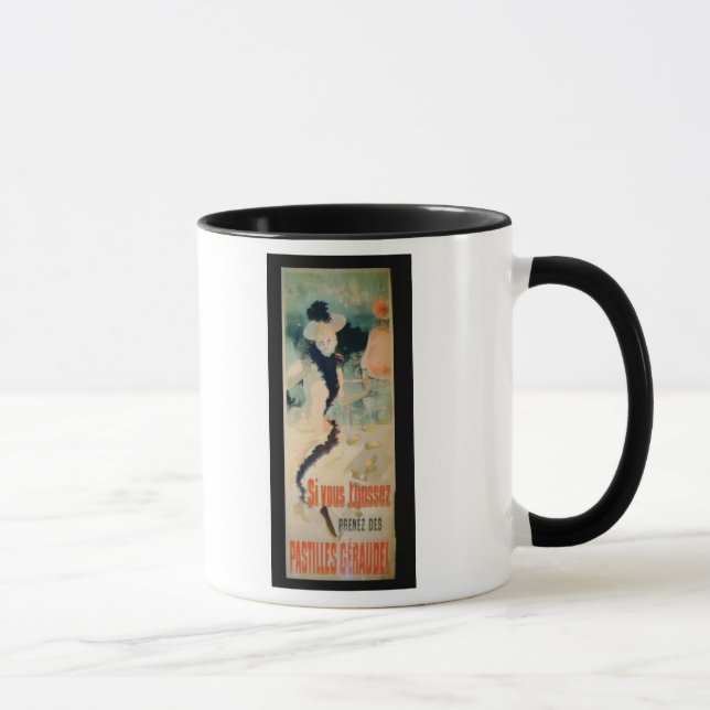 Mug "Si vous toussez, prenez les pastilles de (Droite)