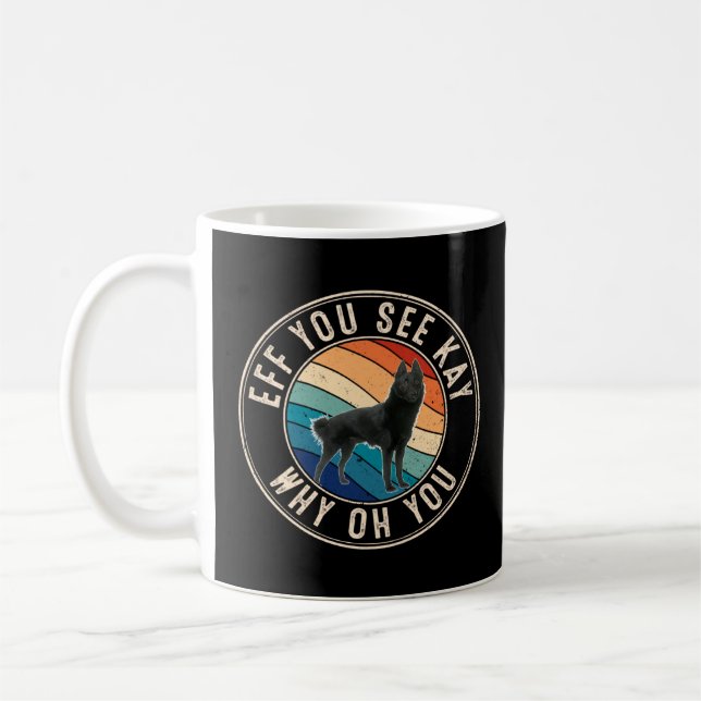 Mug Si vous voyez Kay Retro 80s Schipperke (Gauche)