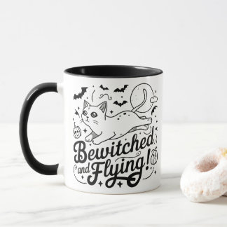 Mug Siamese cat Whispers : Magie en halloween Nuit