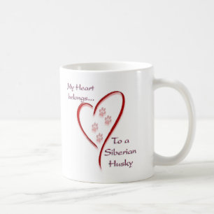 Mug Sibérie Husky Heart Appartient