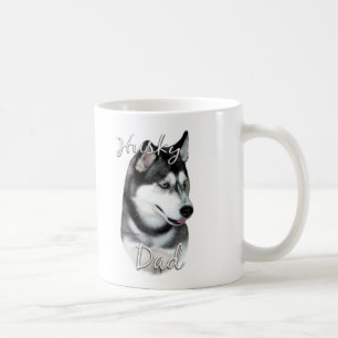 Mug Sibérie Husky (noir) Papa 2