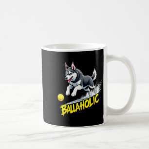 Mug Sibérien Husky Ballaholique Drôle Chien Chase Ball