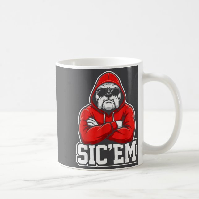 Mug Sic'em Bulldogs Graphic Men Women Kid Boy Girl  (Droite)