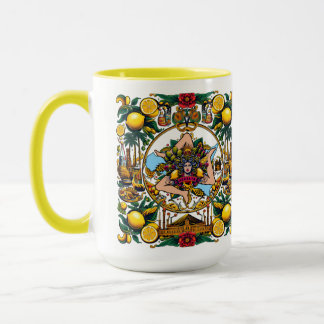 Mug Sicilian Trinacria Design 