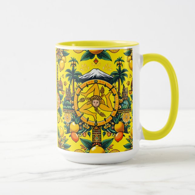 Mug Sicilienne Trinacria Design (Droite)