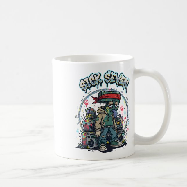 Mug Sick Seven 67 Graffiti Meme Six Seven Fun Street U (Droite)