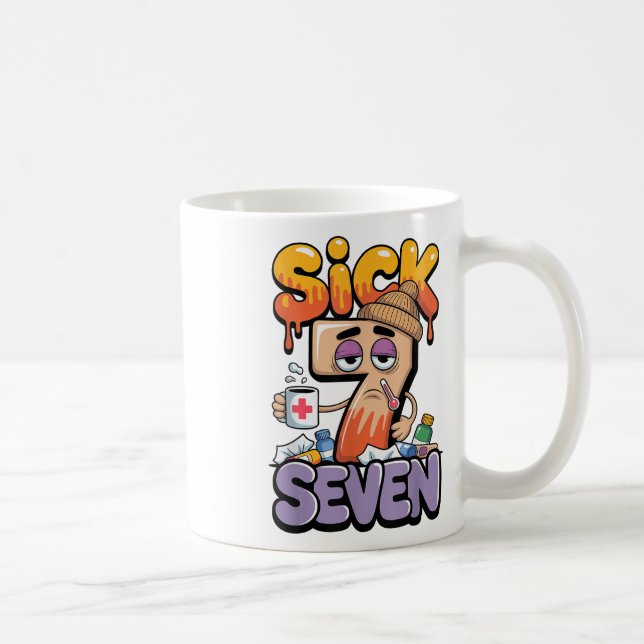Mug Sick Seven Six Seven 6 7 Drôle 67 Argot Gen Alpha  (Droite)