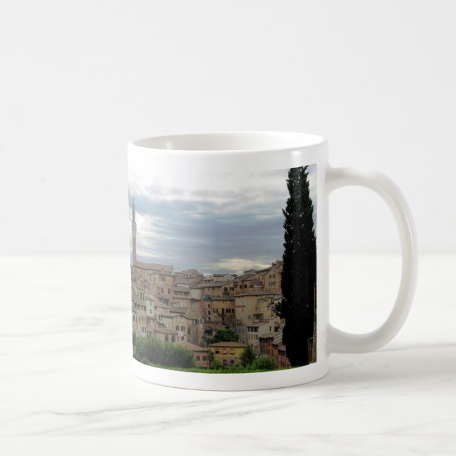 Mug Sienne, Italie, tour de ville hôtel à la gauche (Droite)