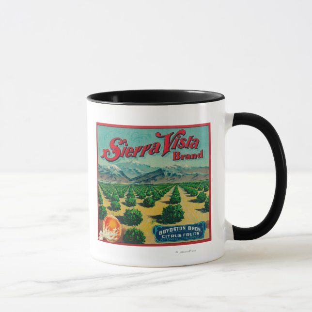 Mug Sierra Vista Marque Étiquette Citrus Crate (Droite)