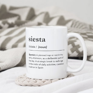 Mug Siesta définition mots espagnols en anglais