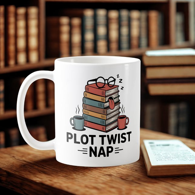 Mug Sieste de Twist de l'intrigue | Création drôle pou (Créateur téléchargé)