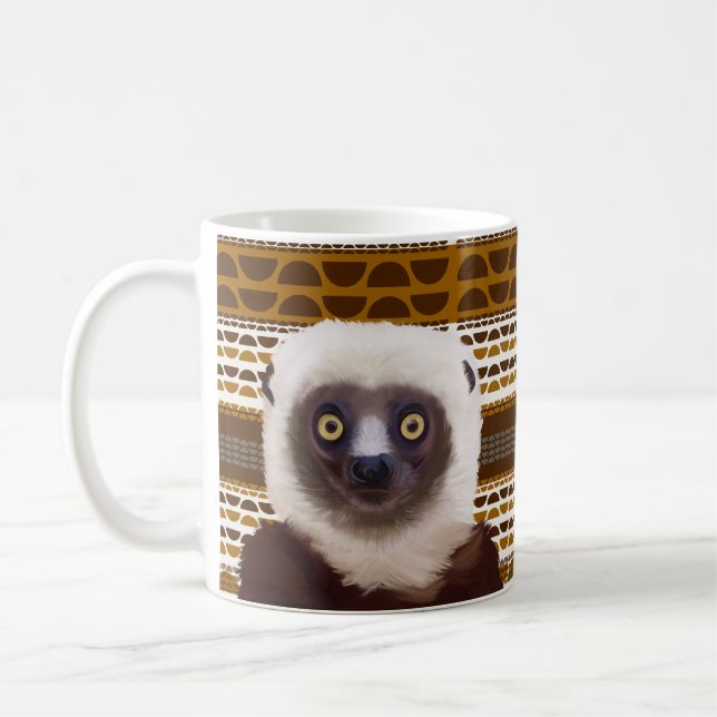 Mug Sifaka Lemur Madagascar (Gauche)