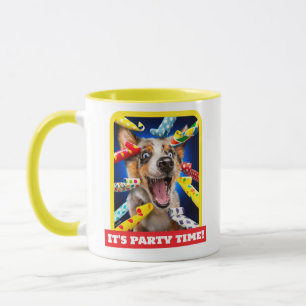 Mug Sifflets de fête pour chien heureux