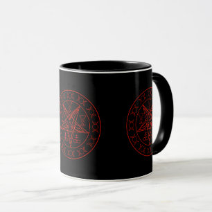 Mug Sigil de lune triple de Baphomet et sigil de