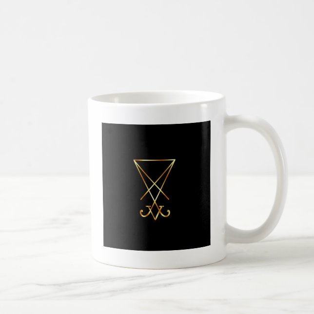 Mug Sigil de symbole de Lucifer- A de satanisme (Droite)