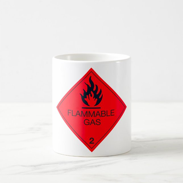 Mug Signal d'avertissement de danger Étiquette de la s (Créateur téléchargé)