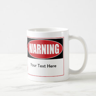 Mug Signal d'avertissement personnalisable