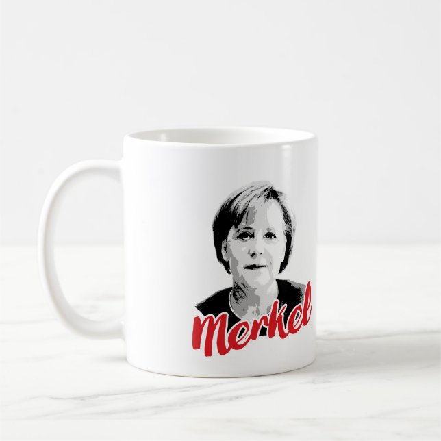 Mug Signature d'ANGELA MERKEL - - (Gauche)