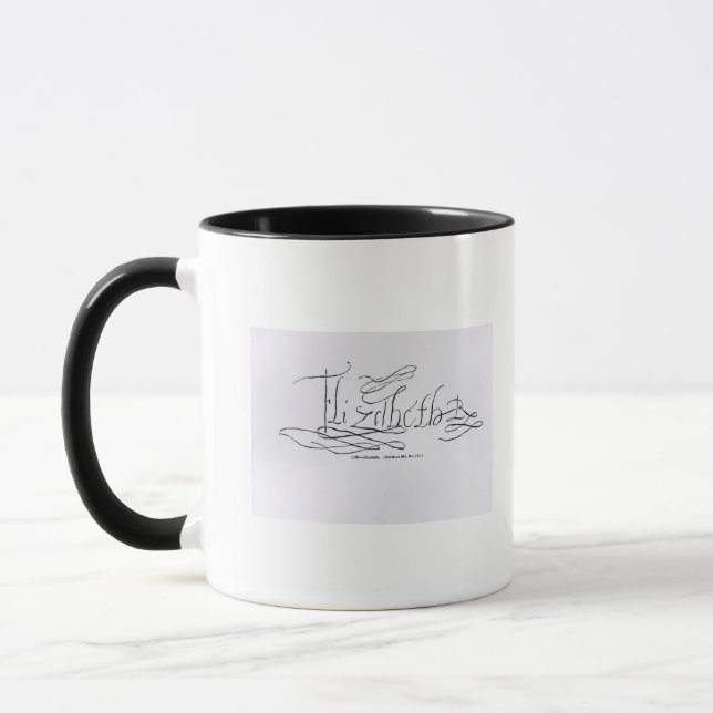 Mug Signature de la Reine Elizabeth I (Gauche)