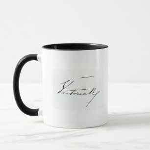 Mug Signature de la Reine Victoria (à l'encre sur le