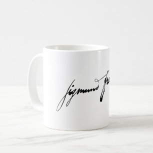 Mug signature de Sigmund Freud autographe célèbre hist