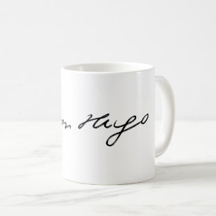 Mug signature de Victor Hugo autographe écrivain cultu