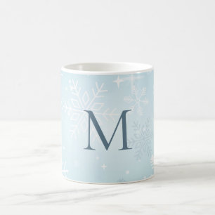 Mug Signature du flocon de neige bleu Icy