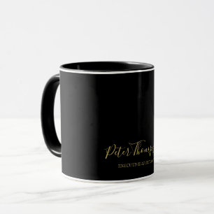 Mug Signature élégante du script d'entreprise