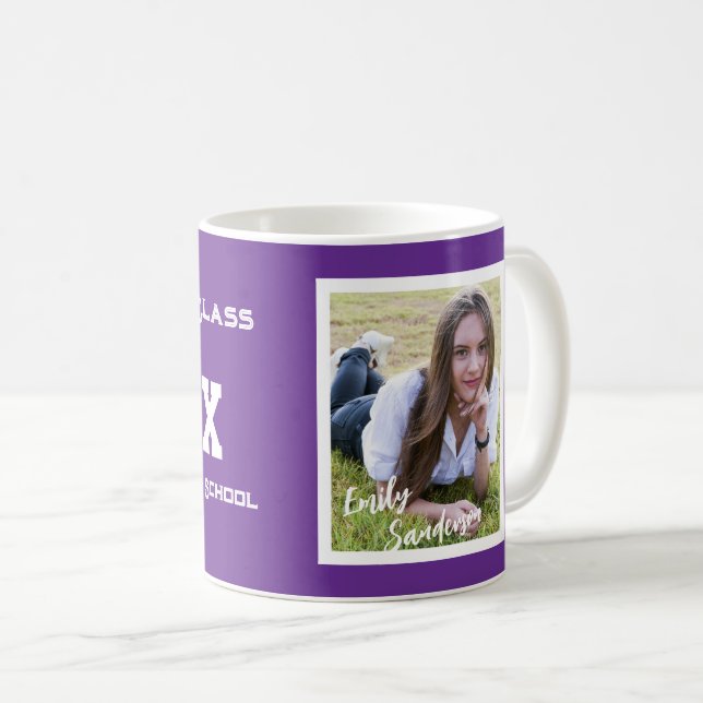 Mug Signature Photo Graduate Photo Any Color (Devant droit)