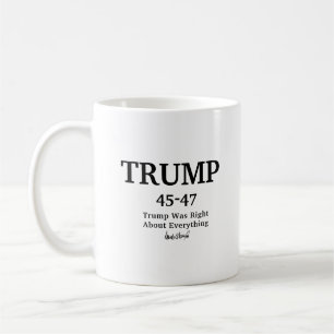 Mug Signature Trump 45-47 Nom personnalisé 