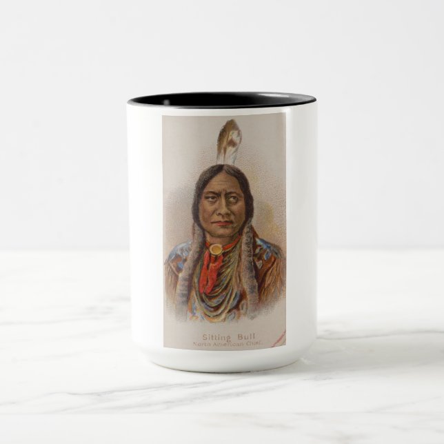 Mug Signaux de fumée : Lakota Indian Chief Sitting Bul (Centre)