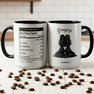 Mug Signe astrologique Gémeaux Faits nutritionnels
