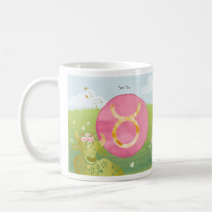 Mug Signe astrologique Zodiaque Taureau Vert Rose
