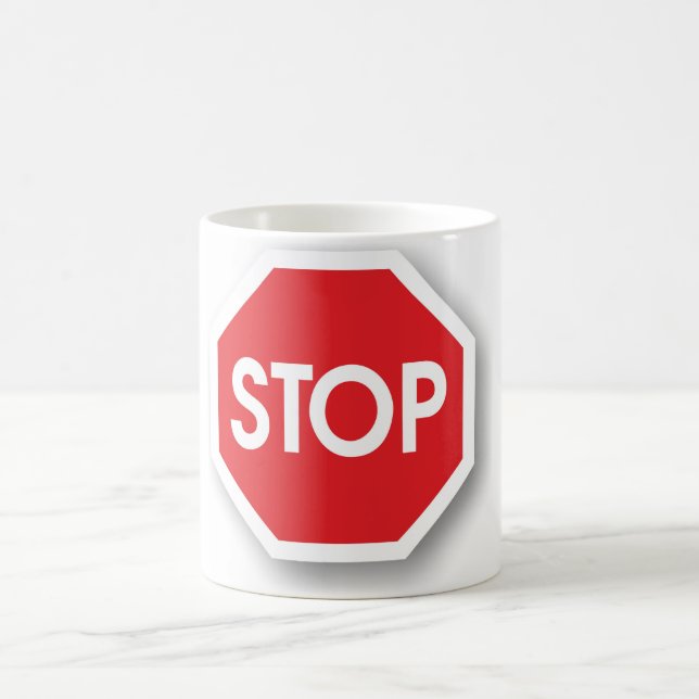 Mug Signe d'arrêt du trafic (courses sur route (Centre)
