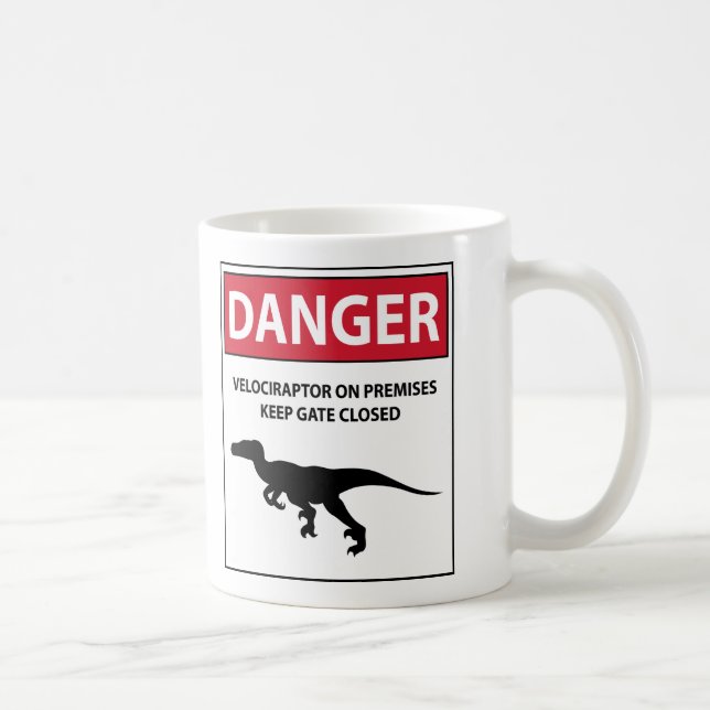Mug Signe de danger (Raptors) (Droite)