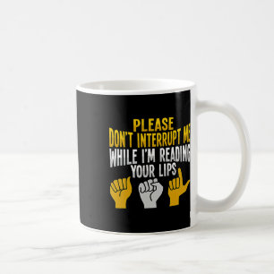 Mug Signe de la main asl Sensibilisation à la surdité