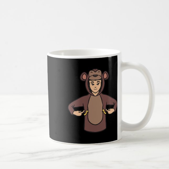 Mug Signe de la main en langue des signes pour singe S (Droite)