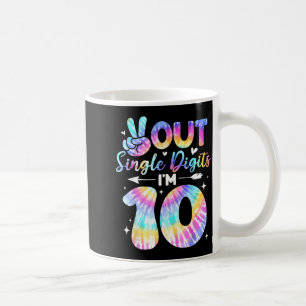 Mug Signe de la paix Double chiffres 10ème anniversair