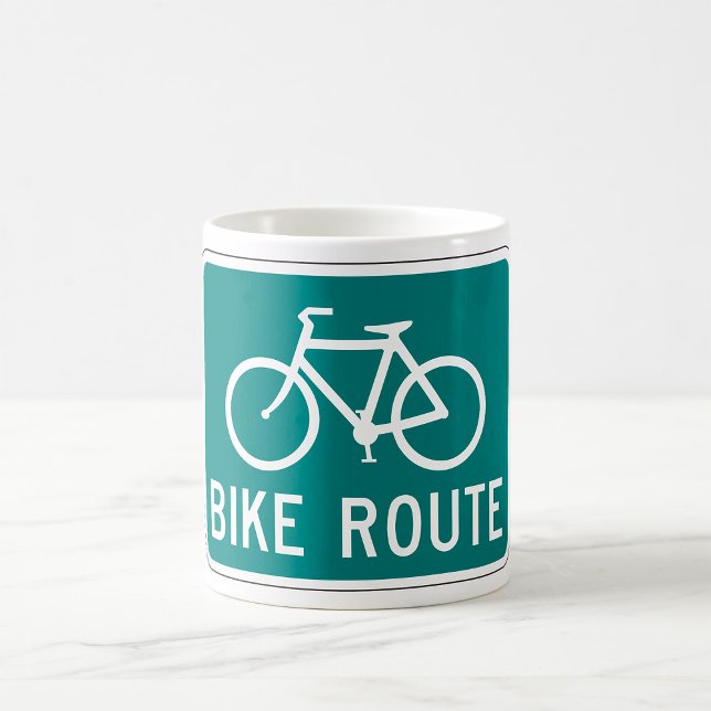 MUG SIGNE DE LA VOIE PISTE À VÉLO PISTE À VÉLO (Créateur téléchargé)
