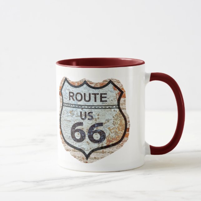 Mug Signe de mur de briques de droite 66 (Droite)