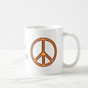 Mug Signe de paix orange