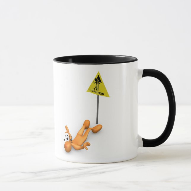 Mug Signe de précaution (Droite)