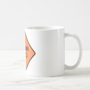 Mug Signe de route de signaleur en avant