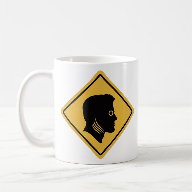 Mug Signe de rue Regarder l'intérieur (Gauche)