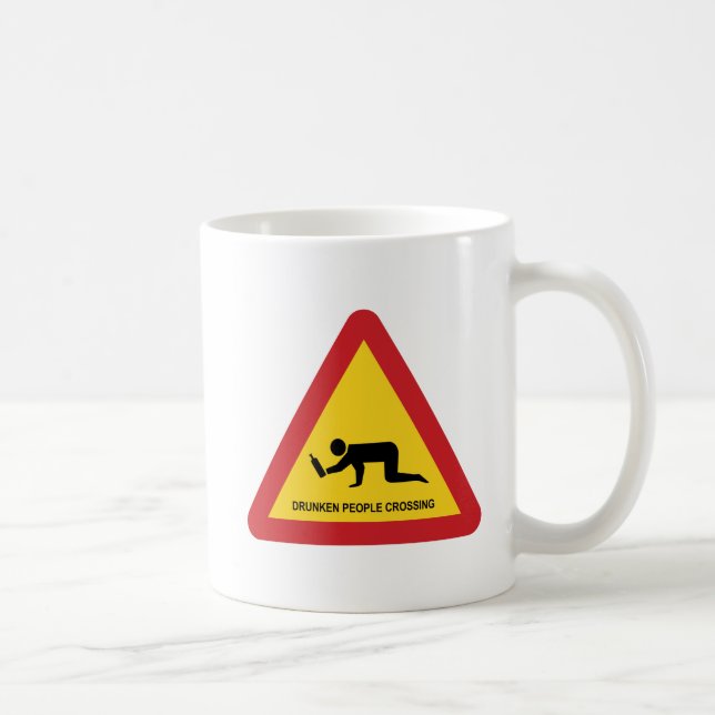 MUG SIGNE DE TRAFIC DES PERSONNES BLANCHISES (Droite)