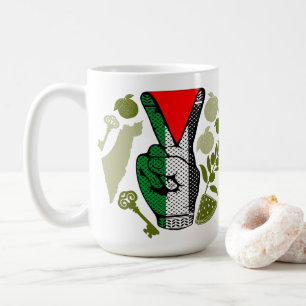 Mug Signe de victoire à la main Résistance Symbole Tri