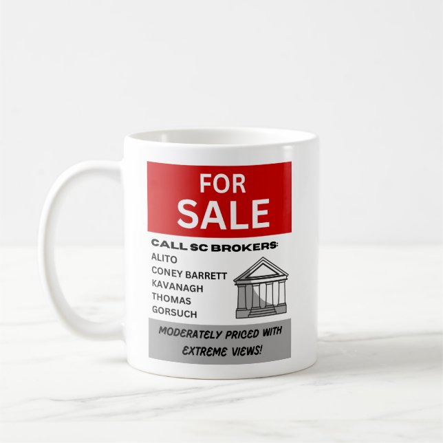 Mug Signe du vote de la Cour suprême pour la vente (Gauche)