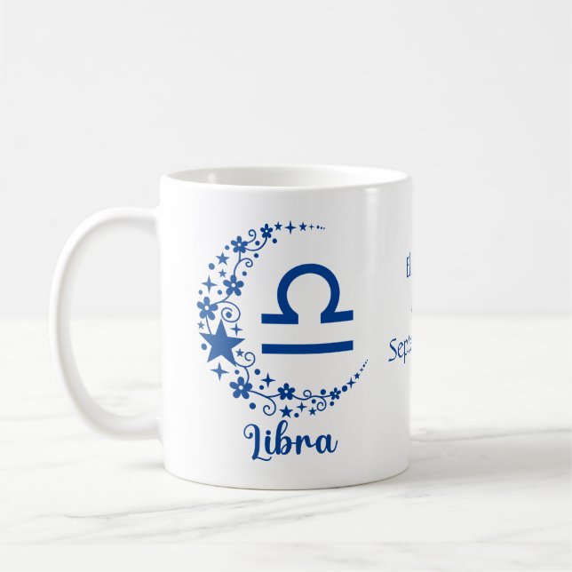 Mug Signe du zodiaque Balance Astrologie Anniversaire  (Gauche)