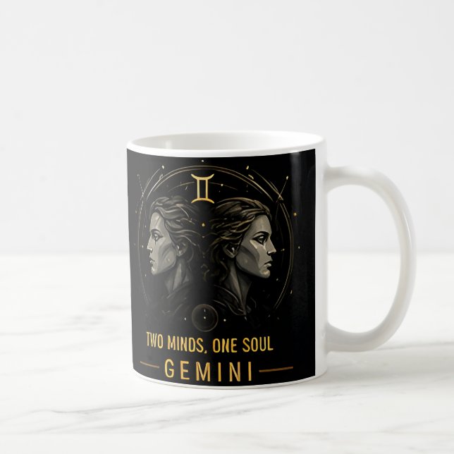Mug Signe du zodiaque des Gémeaux Décor de l'horoscope (Droite)